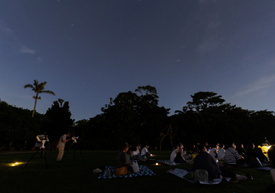 ビオスの丘から見える、秋の星座と夜の自然解説。静かな環境で秋の星座を紹介。