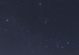 広がる夜空に人気の星座たち。