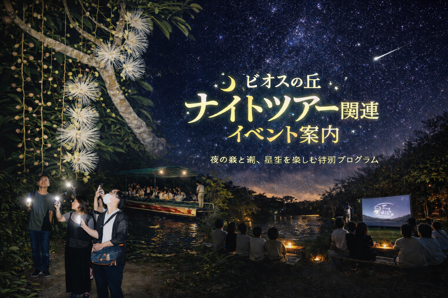 ビオスの丘 ナイトツアー関連イベント案内 メインビジュアル