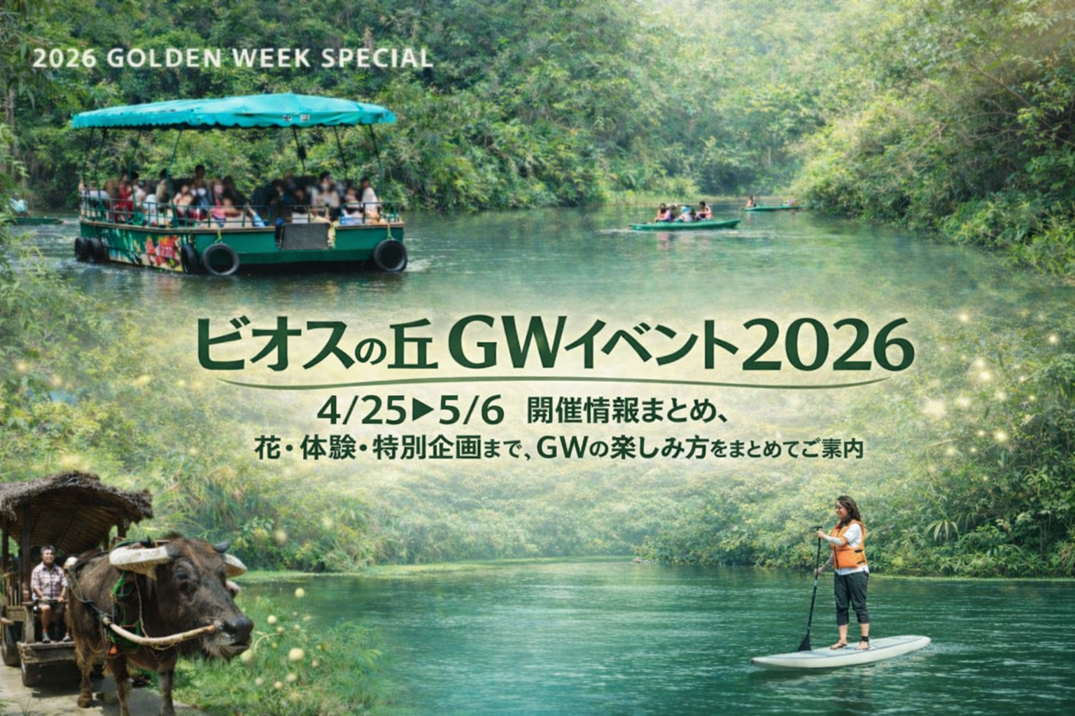 ビオスの丘 GWイベント2026 沖縄県民 子ども連れ 家族 日帰りおでかけ メイン画像